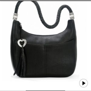 Brighton zip top Leather Hobo Bag